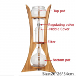 600 ml 8 tassi k&uuml;lma tilgutiga j&auml;&auml; sifoon kohvikann klaasist Hollandi pruulimismasin filterpaber koduk&ouml;&ouml;gi kohvit&ouml;&ouml;riist puitraam