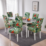 1/2/4/6 t&uuml;kki Tr&uuml;kitud toolikate Pestavad suured elastsed k&ouml;&ouml;gitoolikatted Stretch istmekatted s&ouml;&ouml;gitoa kodukaunistamiseks 1Piece