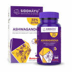 Siddhayu Ashwagandha 60 + 20 tasuta tabletti| Looduslik immuunsuse tugevdaja meele ja keha noorendamiseks