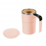 Ise segav magnetiline kohvitass koos temperatuurin&auml;idikuga 304 roostevabast terasest magnetsegaja lekkekindel kohvikruus joogin&otilde;ud 380ML valge