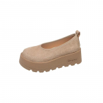Moodsad Platvorm Kingad Sandaalid Naiste Vabaaja Tossud Kingad Mokassiinid Naine 2025 Trend Kevad Disainer Uus Suede Mugavus Zapatos De Mujer 35 beež