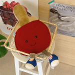 JC Briti L&otilde;bus Lauatennise Reketi Nukk Pl&uuml;&uuml;sist M&auml;nguasi Nukk Loov Lauatennise Reketi Nukk Saada Sportlane 43 * 22cm with legs