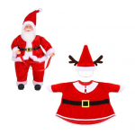 J&otilde;uluvana proua j&otilde;uluhanekost&uuml;&uuml;mid 23-tollisele tsemendist v&otilde;i plastikust veranda hanele, puhkuse hani, punane sametkleit m&uuml;tsiga v&auml;listingimustesse, &otilde;ue, muruplatsi dekoratsiooniks punane