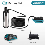 YOFIDRA 50&ndash;80 L/min V&otilde;imas Elektriline Veepump &Otilde;lipump K&uuml;tusep&uuml;stol Sukeldatav Autopump Makita 21V Aku Pin-ile 1Battery 1EU Charger