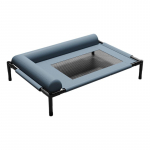 Hingav T&otilde;stetud Koera Voodi V&auml;litingimustes Jahutav Lemmiklooma Voodi L-kujulise Padjaga Terasraam N&auml;rimiskindel Pestav Keskmisele Koerale Medium size hall v&auml;rv/sinine