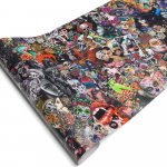 Graffiti Camo Kile Veekindel Isekleepuv Autokleebised V&auml;lisosa Auto Vin&uuml;&uuml;lkile Kerekatte Off-Road Tarvikud Autokleebis 50cmx150cm