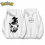 Pok&eacute;mon Anime Pikachu Puuvillane Huppar Meeste ja Naiste S&uuml;gis/Talv Uus Kahepoolselt Tr&uuml;kitud Y2K Suur Suurus Vabaaja Kampsun Topp S