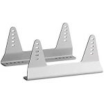 Pieds lat&eacute;raux - MOMO - Aluminium - Couleur gris - Base en mousse - Installation facile