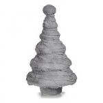 Sapin de No&euml;l - Polaire Gris - 22 x 37,5 x 22 cm - Style Scandinave - D&eacute;coration Moderne hall