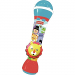FISHER PRICE Microphone - Micro &agrave; main Lion - Haut-parleur int&eacute;gr&eacute;, m&eacute;lodies et effets sonores int&eacute;gr&eacute;s