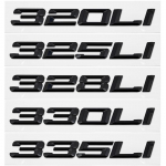 Auto 3D ABS pagasiruumi 320Li 325Li 328Li 330Li 335Li Letters Logo M&auml;rgi Embleemi kleebis BMW 3. seeria E90 E91 F30 F31 F34 jaoks Silver 335Li