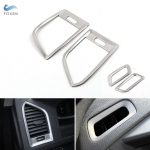 For Volvo XC60 2009-2017 only LHD Stainless Steel Dashboard Panel Side Air Condition Vent Outlet Cover Trim Inner Sticker Decal dashboard air vent