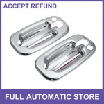 TWO Exterior Door Handle Cover for Chevrolet Tahoe 2000-2006 w/ 2 Keyhole