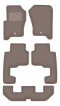 Dywaniki samochodowe welurowe do: Land Rover Discovery III Suv 7os (2004-2009) beżowe