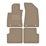 Dywaniki samochodowe welurowe do: MG ZS II crossover (2022-) beżowe