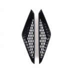 For BMW ix -2024 ABS Black Car Front Bumper Side Air Intake Protective Cover Air Vent Grille Decorative Frame Accessories Glossy black