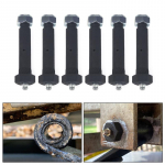 6Pcs/set Trailer Axle Spring Shackle Grease Type Eye Wet Bolt 9/16 x 3 For 2000#, 3500#, 5200#, 6000# and 7000# Axles