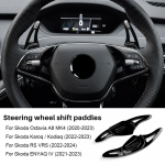 for Skoda Octavia A8 MK4 Karoq Kodiaq RS VRS ENYAQ IV  Car Steering Wheel Paddle Shifter Cover ABS Trim Accessories for Skoda
