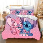 Stitch Anime Kodu Magamistuba Tekk P&otilde;hjamaade pol&uuml;estermaterjal sobib lastele ja t&auml;iskasvanutele 3-osaline komplekt EU Single(135*200cm)3pcs