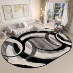 Moodne ovaalne vaip elutuppa Suur suurus Pestav Kohvilaudade mati jaoks IG Kodu kaunistus Libisemiskindel Pehme Vaip Kohandatav 60*90cm