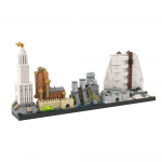Gobricks MOC M&auml;ng troonidest Westerosi siluett Tellised Linn M&auml;ng troonidest Siluett Ehitusplokid M&auml;nguasjad Lastele Kingitus