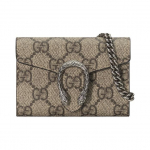 Gucci Dionysus Tiigripea Pandla Logoga Kett L&otilde;uend ja Nahk Mini K&auml;ekott Naiste k&auml;ekotid Beež Tume-Pruun 574930-KHNSN-8642 Box(Basic Set+Box)