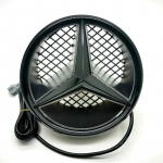 2025 Kuuma m&uuml;&uuml;gi 18,5 cm &otilde;&otilde;nes stiilis auto esiv&otilde;re embleem LED-alusega Mercedes Benz C-klassile W204 GLK W204 B W245 VITO W447 W463 Red Led must