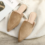 Naiste Sussid V&auml;lisriided Suvi Moodne Kott Pea Lame Tald Terav Poolsussid Naiste Suede Muller Kingad Suur Suurus 4142 42 beige