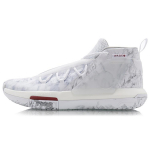 Li Ning Wade Fission 6 Slip Resistant And Abrasion Resistant Coverage Mid top Basketball Shoes Men's White ABAQ031-2 41