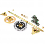 610mm ATV Go-karti tagasilla komplektid STD 20mm T&auml;ielik koostis koos laagripesaga 160mm piduriketas 420-37T ketiratas UCP 204 6 Inch