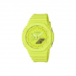 CASIO Unisex Vedelkristall/Analoog Kahekordse N&auml;idikuga Seeria Kollane Kell GA-2100-9A9PR GA-2100-9A9PR Yellow Regular Watch Box