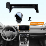 Ekraanialus Auto telefonihoidik kinnitus Toyota Rav4 Rav 4 jaoks Keskjuhtimispult GPS-tarvikud Katteid Autotarvikud Tooted must