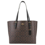 Coach Mollie Vintage Commuter Nahast Totesellise Kotid Naiste tote Tume-Pruun 1665-IMAA8 Basic Set (Bag+Dust Bag)