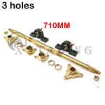 710mm/740mm Tagasilla komplekt hammasrattaga pidurikinnituse kronsteiniga rummuga 90cc 110cc 125cc ATV-le, kardile, buggy'le, quad-rattale 710mm A