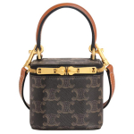Celine Triomphe Monogram Reguleeritav Eemaldatav &Otilde;larihm Karbikujuline Kott Crossbody L&otilde;uend Vasikanahast &Auml;&auml;risega Koguja Mini Naiste k&auml;ekotid 10J762CZ1-04LU Basic Set (Bag+Dust Bag)