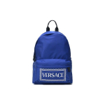 Versace logomustriga kangast seljakott Meeste seljakotid Sinine DFZ5350-DNYVER-D72WN Basic Set (Bag+Dust Bag)