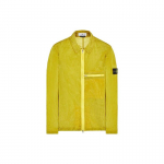 Stone Island Ss23 Nailon Meta Seeria &Uuml;hev&auml;rviline Metallik Nailon Pikkade Varrukatega T&otilde;mblukuga Rinnarihmaga Jakk Meeste jakid Kollane 781510919-V0030 S
