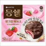 Lotte Moncher Maasikas (Kreemikook Nonsani maasikatega) 408 g (12p) 12p x 1box