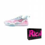Li Ning Speed 9 Basketball Shoes Men's Low top Blue/Pink ABPT001-6() 40