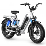 G-FORCE RS ST 20-tolline maastiku elektriratas, 48V 20AH aku, h&uuml;draulilised ketaspidurid valge