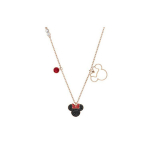 Swarovski Disney Minnie Roosa Kuldne Pinnatud Kaelakee Naiste kaelakee 5429090 Box (Random Color)