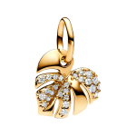 Pandora Monstera Leht Kullatud Vask H&otilde;bedasulam Ripats Unisex ripats 763349C01 F,Gold