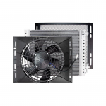 14''x18'' Universaalne kondensaatori radiaatori jahutusventilaatori komplekt 120W koos radiaatoriv&otilde;rguga Vintage autodele Hot Rod radiaatoritele A/C kliimaseadmele 24V