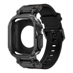 Silikoonrihm+&uuml;mbris Veekindel Apple Watch Ultra 3 2 49mm Series 11-10 46mm jaoks Iwatch SE 7 4-9 SE 44mm 45mm jaoks For S10 S11 46mm black