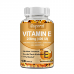 E-vitamiin 400 IU -D-Alfa-tokoferool ja segatokoferoolid-Vananemisvastane, Antioks&uuml;dant 120