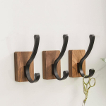 3 tk Must Vannitoar&auml;tikukonks Tasuta Nael P&auml;hklipuu Riidepuu Hommikumantlikonks Riidepuud Vannitoatarvikud brown