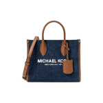 Michael Kors MK Mirella Seeria 23 T&otilde;mblukuga Sulgemine Logo Puuvillane Kandekott Naiste kandekott Sinine 35F2G7ZC5C-INDIGO Basic Set (Bag+Dust Bag)