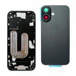 Tagumine kate iPhone 16-16plus-16Pro Max jaoks Aku tagakaas Tagauks Keskraam + SIM-kaardi salv K&uuml;lgmised nupud 16 black