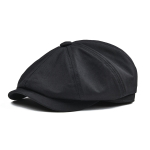 BOTVELA Meeste Newsboy m&uuml;ts Twill puuvill 8 paneeliga m&uuml;ts Lame Ivy Cabbie Vabaaja Baker m&uuml;tsid Gatsby m&uuml;ts Retro m&uuml;tsid Boina Baret meestele 63cm must