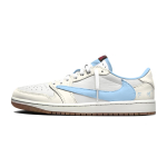 Travis Scott X Jordan Air Jordan 1 Vintage Korvpallijalatsid Unisex Madal L&otilde;ige Sinine DZ4137-700(Meeskond2042- ) 42